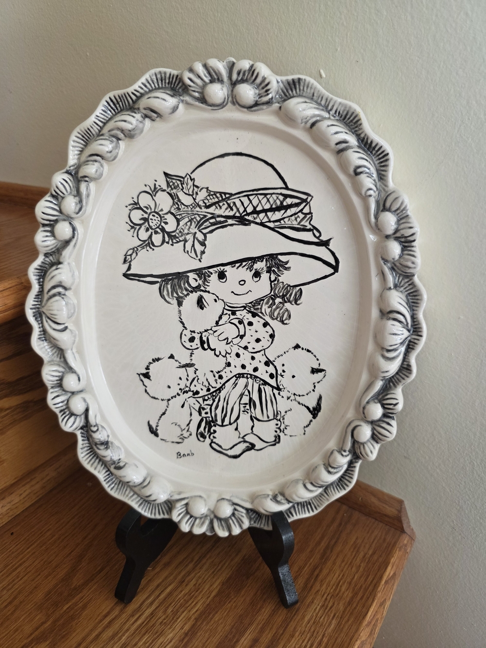 Vintage Cermaic Wall Plaque